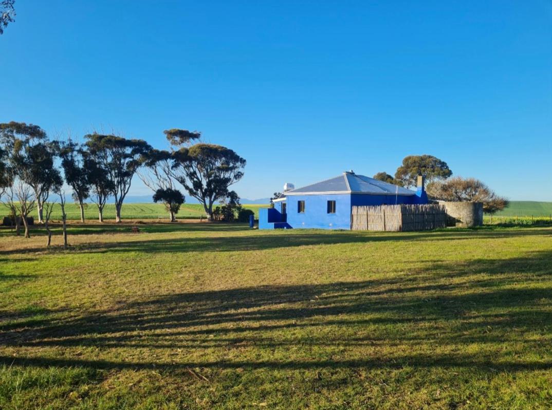Die Blouhuis Farmhouse Retreat With A Hot Tub Cloeteskraal Exterior foto